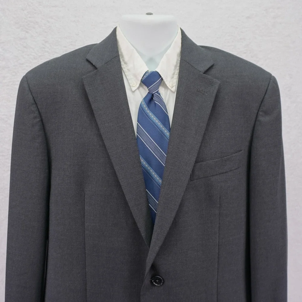 Brooks Brothers 346 Stretch Gray Wool Blazer 40R 2 Button Tagged 43R